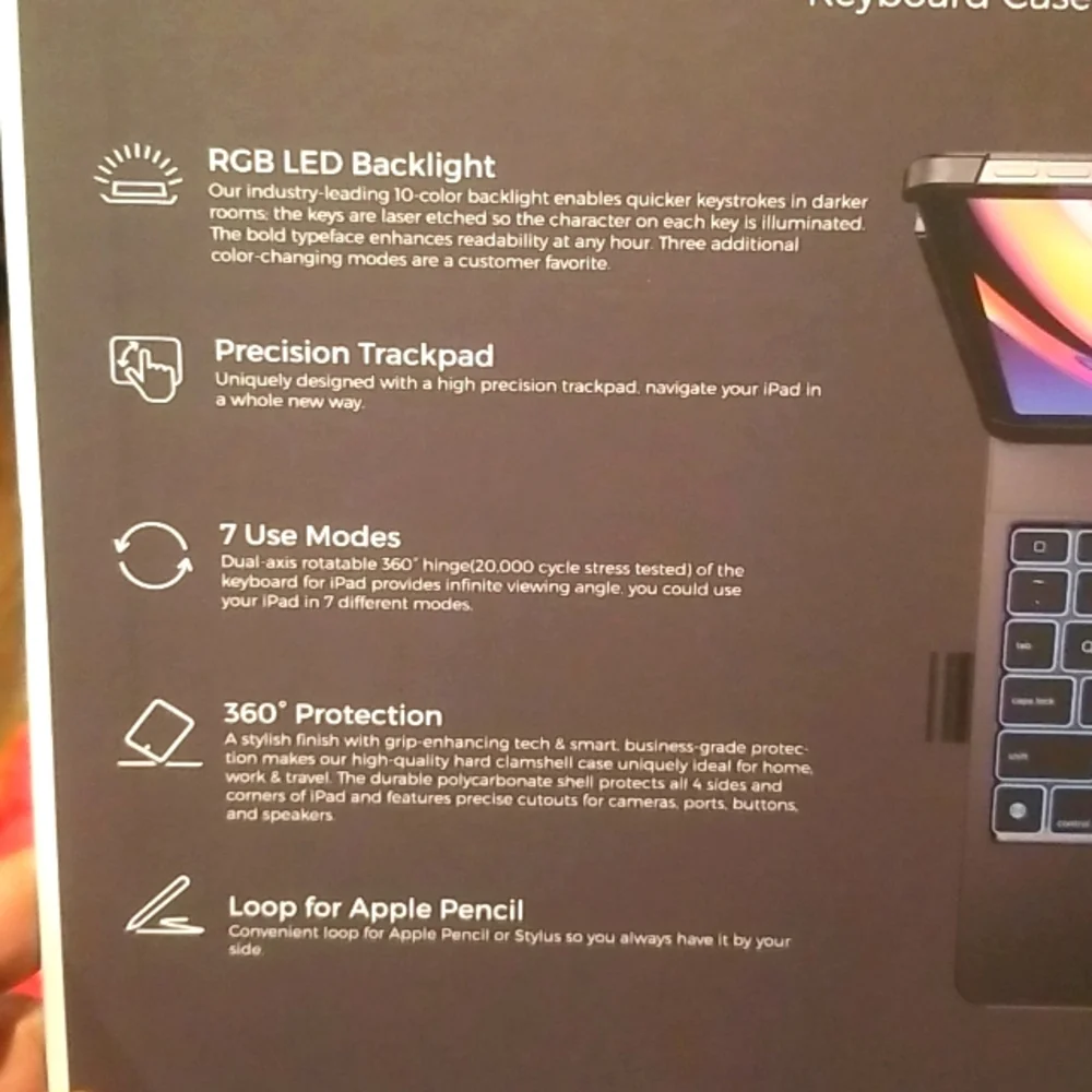 Touch wireless keyboard case